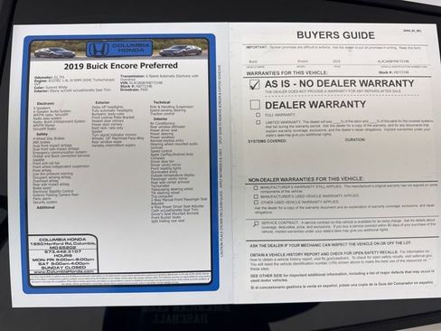 Used 2019 Buick Encore Preferred image 37