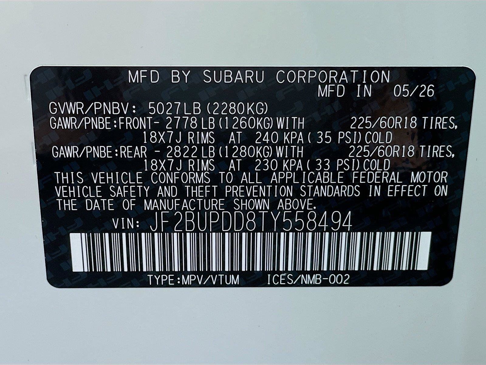 New 2026 Subaru Outback Limited AWD/4WD image 26