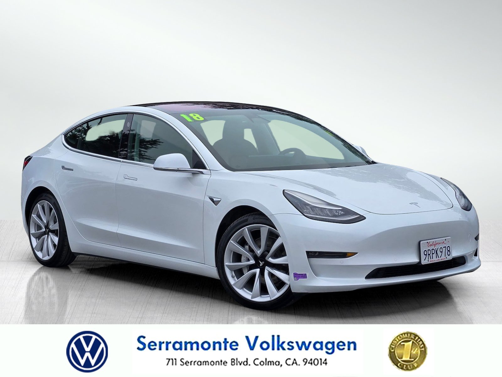 Used 2018 Tesla Model 3 Long Range AWD/4WD image 1