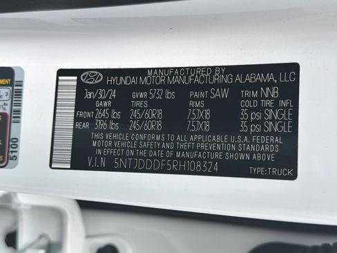 Certified 2024 Hyundai Santa Cruz XRT AWD/4WD image 35