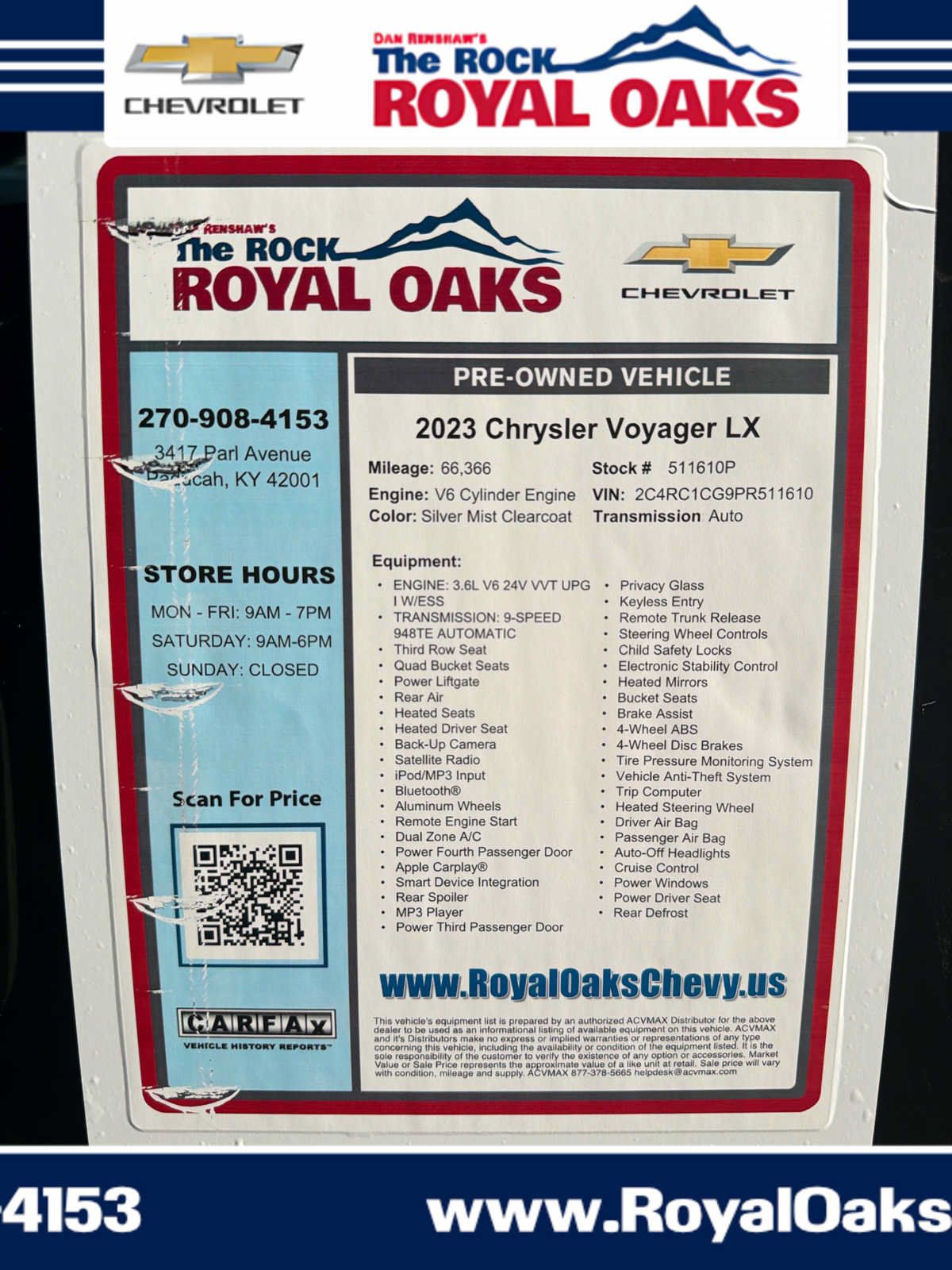 Used 2023 Chrysler Voyager LX FWD image 31