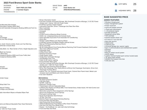 Used 2023 Ford Bronco Sport Outer Banks w/ Tech Package image 6