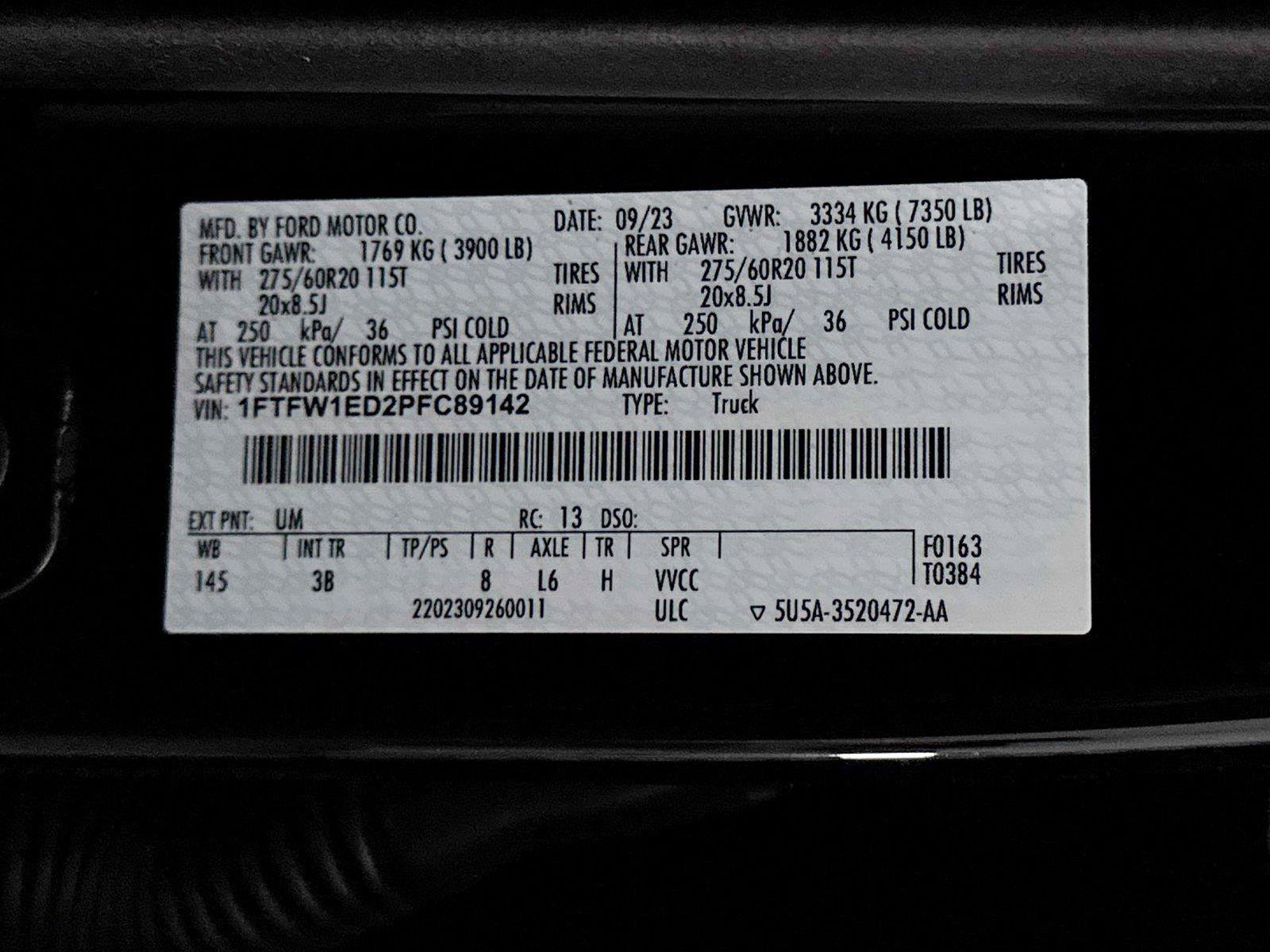 Used 2023 Ford F150 Platinum w/ Equipment Group 701A High AWD/4WD image 38