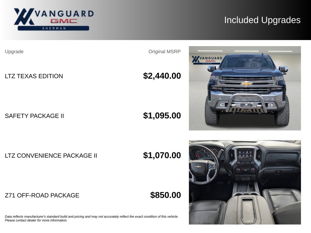 Used 2020 Chevrolet Silverado 1500 LTZ w/ LTZ Texas Edition AWD/4WD image 9