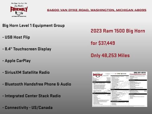 Certified 2023 RAM 1500 Big Horn AWD/4WD image 6