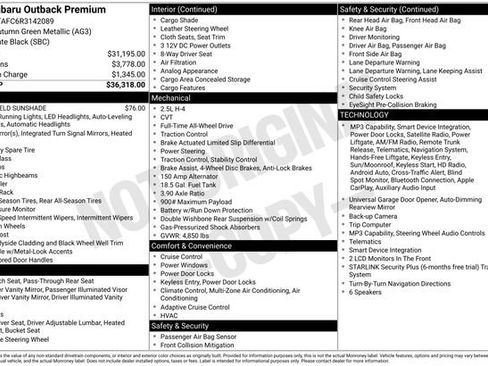 Certified 2024 Subaru Outback Premium AWD/4WD image 28