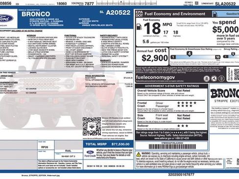 New 2025 Ford Bronco Stroppe Edition image 15