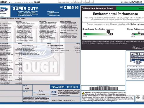 Used 2021 Ford F350 Lariat w/ Lariat Ultimate Package AWD/4WD image 15