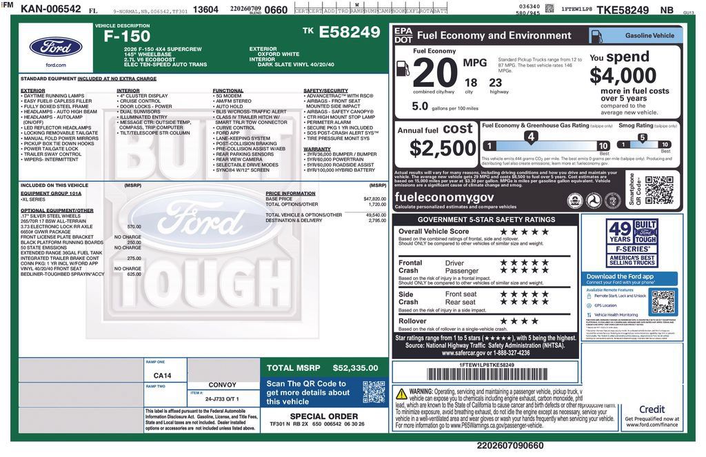 New 2026 Ford F150 XL AWD/4WD image 39