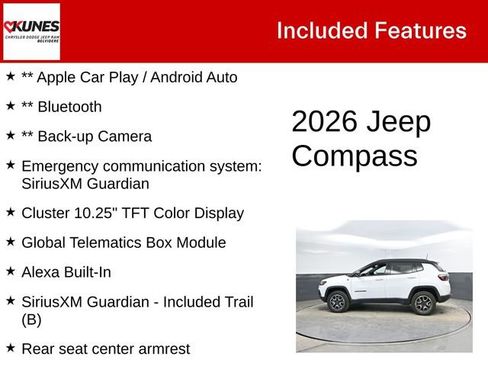Used 2026 Jeep Compass Trailhawk w/ Sun, Sound & Navigation Group image 3