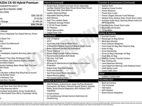 New 2026 MAZDA CX-50 AWD 2.5 Hybrid w/ Premium Pkg image 3