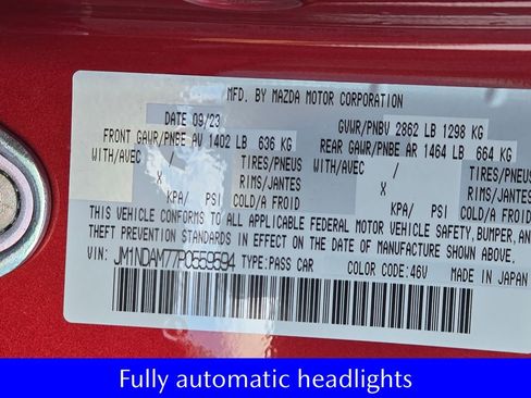 Used 2023 MAZDA MX-5 Miata Grand Touring w/ Weather Package image 11