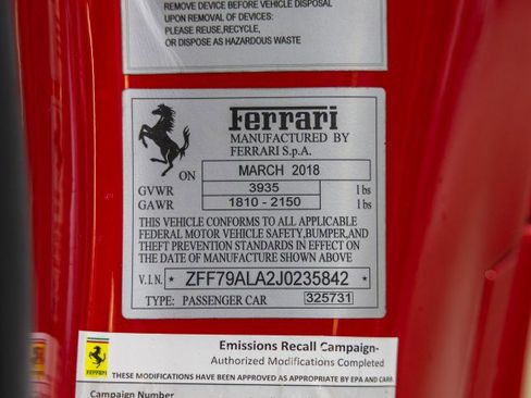 Used 2018 Ferrari 488 GTB RWD image 53
