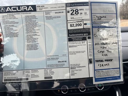 New 2026 Acura ADX FWD image 33