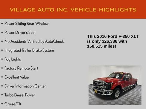 Used 2016 Ford F350 XLT w/ XLT Premium Package image 14