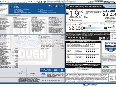 Used 2021 Ford F150 XLT w/ Equipment Group 302A High image 38