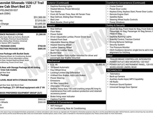 Used 2021 Chevrolet Silverado 1500 LT Trail Boss w/ Convenience Package II AWD/4WD image 47