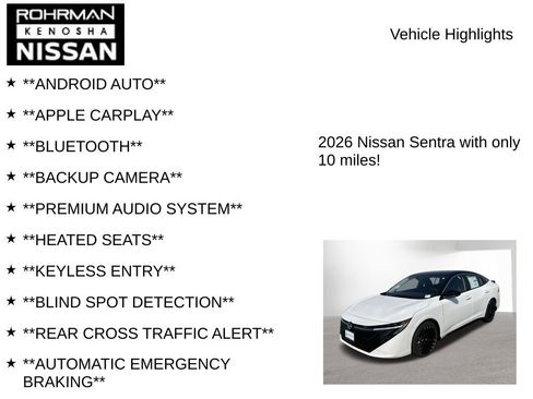 New 2026 Nissan Sentra SR w/ SR All Weather Package image 8
