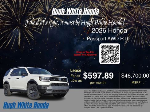 New 2026 Honda Passport RTL image 3