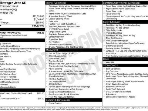 Used 2019 Volkswagen Jetta SE w/ Cold Weather Package FWD image 9