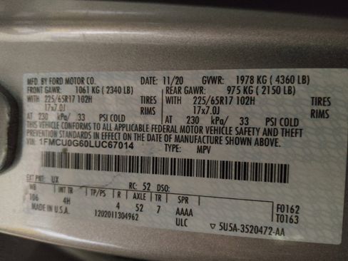 Used 2020 Ford Escape SE image 33