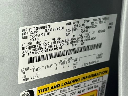 Used 2020 Ford Expedition Max Limited w/ Equipment Group 301A image 55