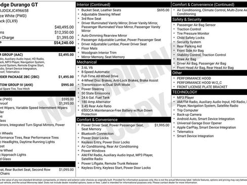 Used 2018 Dodge Durango GT w/ Premium Group image 1