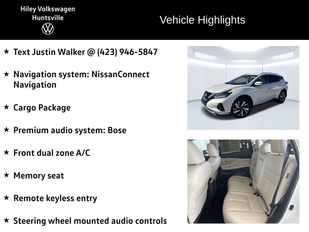 Used 2023 Nissan Murano SL w/ Cargo Package FWD image 6