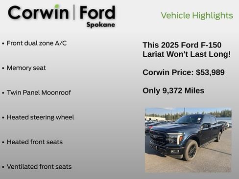 Used 2025 Ford F150 Lariat AWD/4WD image 13