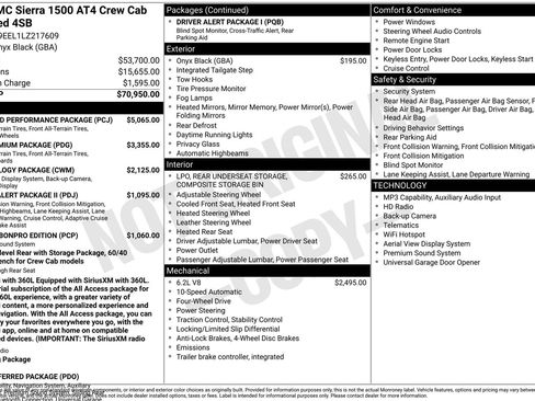 Used 2020 GMC Sierra 1500 AT4 w/ Off-Road Performance Package AWD/4WD image 36