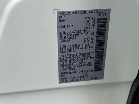 Used 2024 Nissan Pathfinder SV FWD image 36