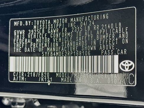 Used 2024 Toyota Corolla LE FWD image 30