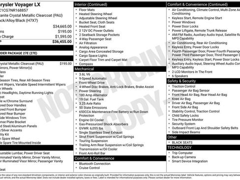 Used 2022 Chrysler Voyager LX FWD image 17