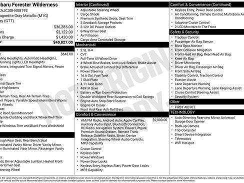 Certified 2025 Subaru Forester Wilderness image 11