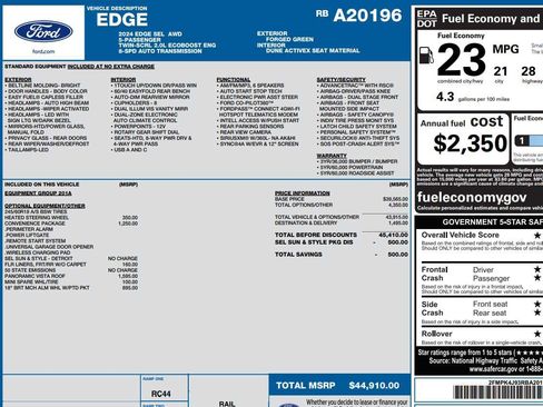 Used 2024 Ford Edge SEL w/ Convenience Package image 2