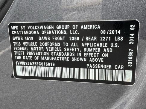 Used 2015 Volkswagen Passat 1.8T SE image 18