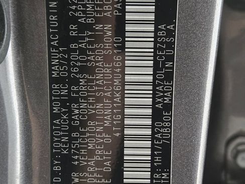 Used 2021 Toyota Camry SE FWD image 23