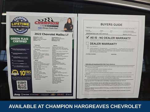 Certified 2022 Chevrolet Malibu LT image 43