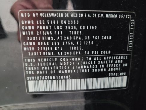 Used 2022 Volkswagen Tiguan S FWD image 33