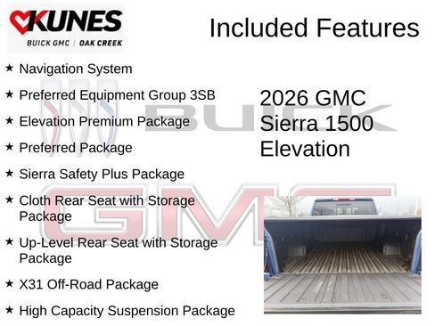 New 2026 GMC Sierra 1500 Elevation w/ Elevation Premium Package AWD/4WD image 2