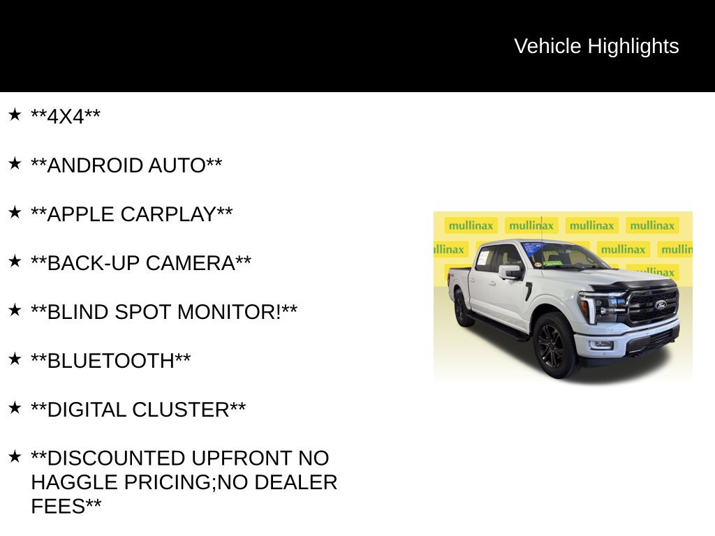 Certified 2024 Ford F150 Lariat w/ Bed Utility Package AWD/4WD image 13