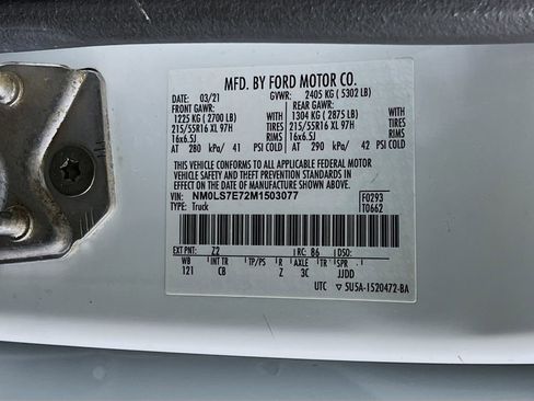 Used 2021 Ford Transit Connect XL w/ CNG/LPG Engine Prep Package image 29