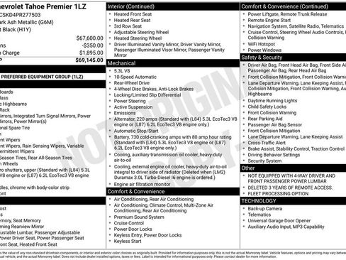 Used 2023 Chevrolet Tahoe Premier RWD image 33