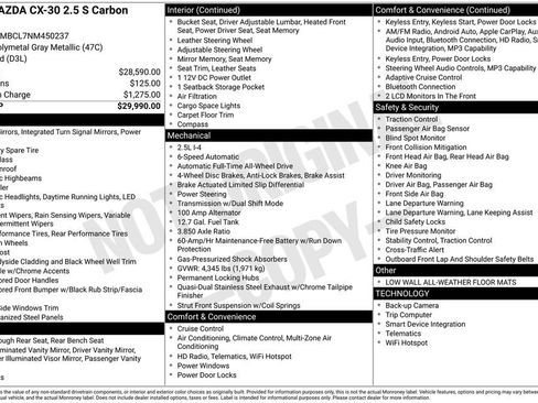 Used 2022 MAZDA CX-30 AWD 2.5 S w/ Preferred Package image 4