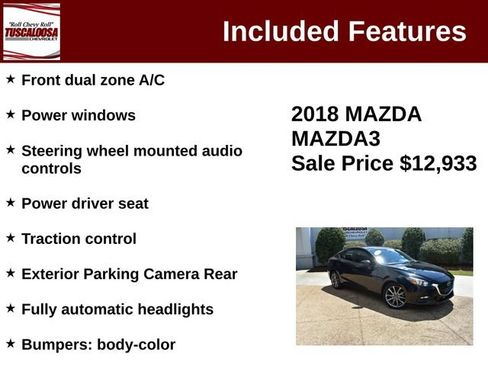 Used 2018 MAZDA MAZDA3 Touring FWD image 12