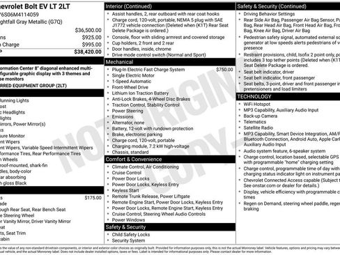 Used 2021 Chevrolet Bolt LT FWD image 1