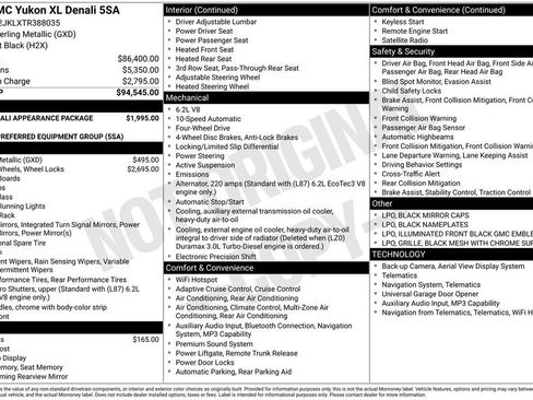 New 2026 GMC Yukon XL Denali AWD/4WD image 11