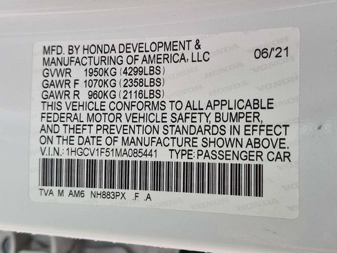 Certified 2021 Honda Accord EX-L image 34