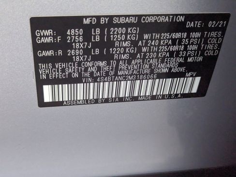 Used 2021 Subaru Outback Limited image 28