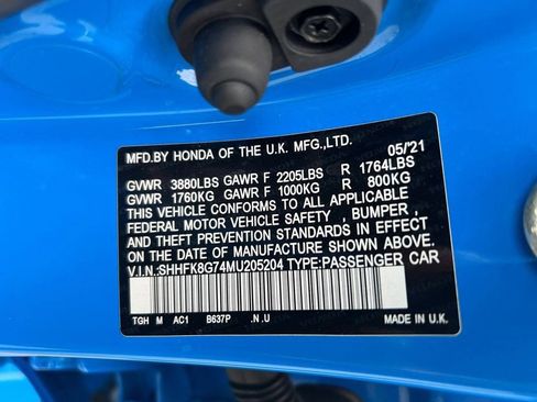 Used 2021 Honda Civic Type R image 36